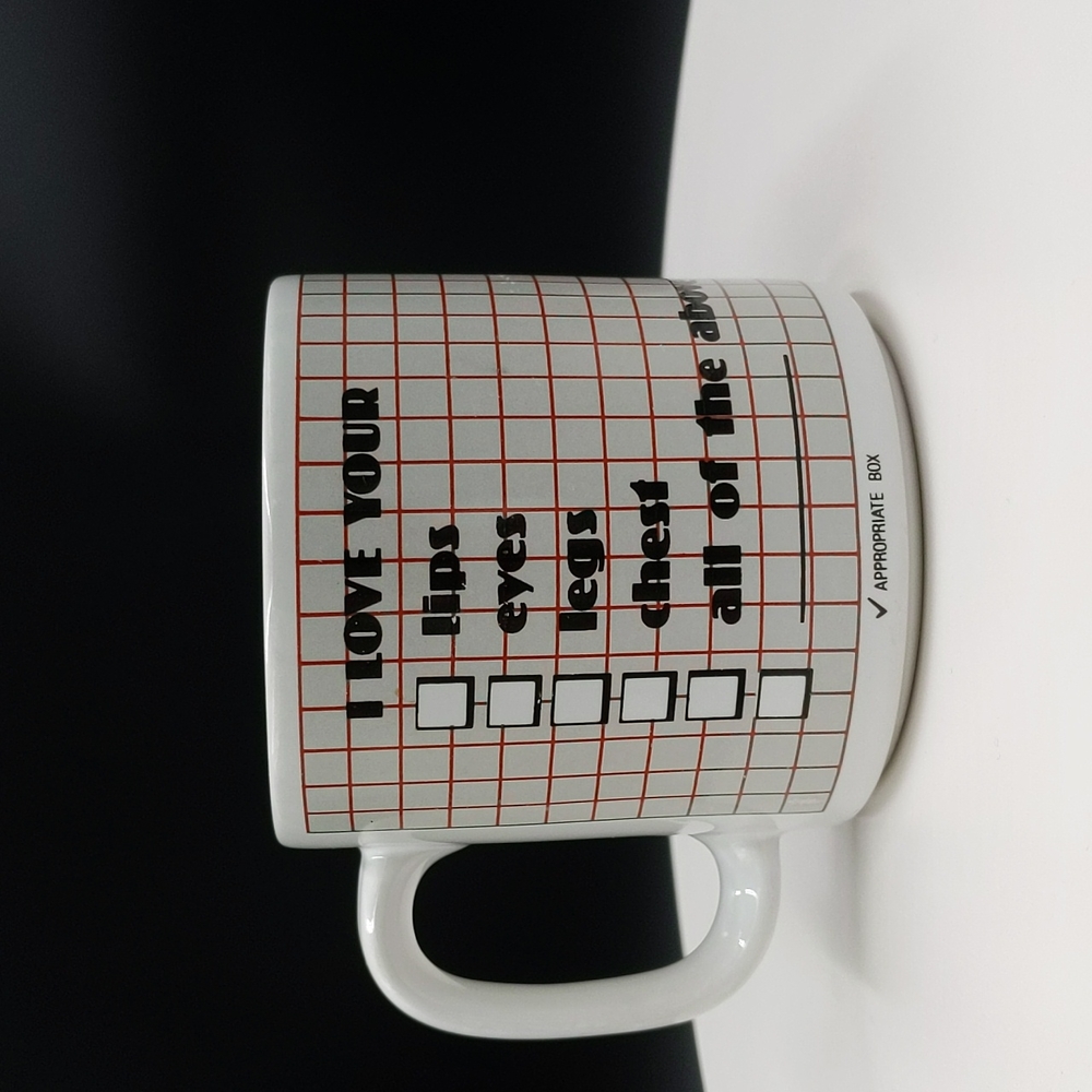Papél MARK-A-MUG I love your lips eyes legs chest all of the above Coffee Mug